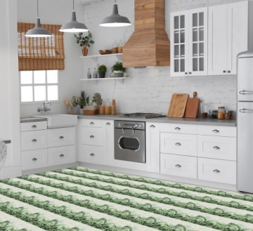 САМОКЛЕЯЩАЯСЯ ПЛИТКА ПВХ 20х20 см ЛИСТЬЯ ДЖУНГЛИ