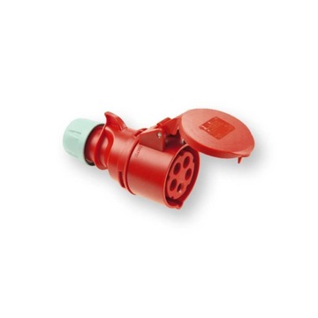 Gniazdo przenośne 32A 5P 400V czerwone IP44 225-6