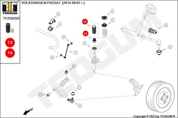 КРЫШКА ПЕРЕДНЕГО АМОРТИЗАТОРА ЛЕВАЯ ПРАВАЯ AUDI SEAT SKODA VW