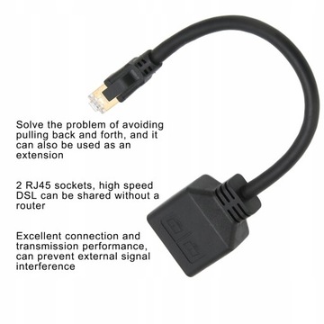 СЕТЕВОЙ АДАПТЕР ETHERNET RJ45 КАБЕЛЬНЫЙ РАЗВЕТВИТЕЛЬ