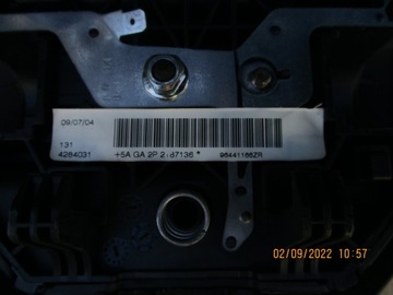 PEUGEOT 206 FACELIFT AIRBAG ŘIDIČE 96441166ZR
