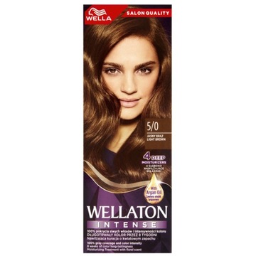 Farba Wella Wellaton 5/0 Jasny Brąz