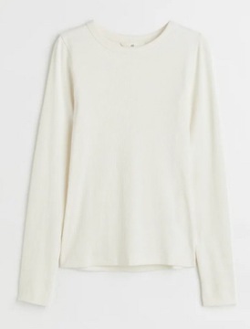 H&M bawełniany cienki top w prążek w prążki S 36 H112