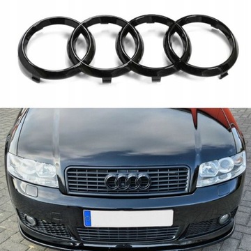 ZNAK PŘEDNÍ AUDI A3 A4 B6 A6 ČERNÁ LESK 263MM