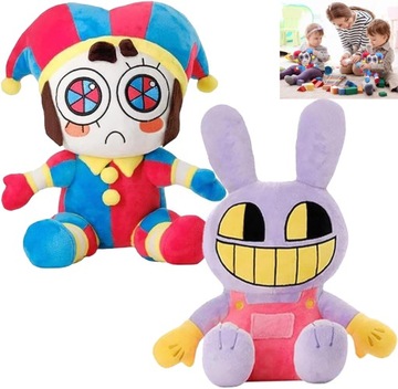 2SZT MASKOTKA THE AMAZING DIGITAL CIRCUS JAX PLUSZ ZABAWKI 20CM