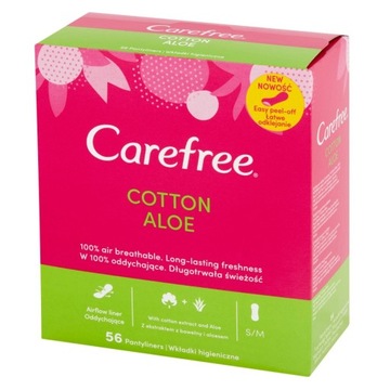Carefree Aloe Wkładki 56szt