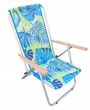 Leżak aluminiowy plażowy ogrodowy 120 kg składany