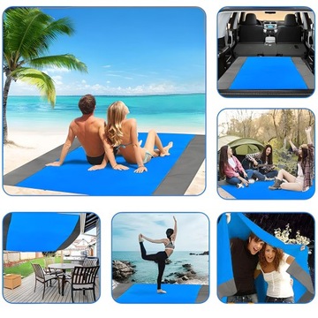 ПЛЯЖНЫЙ КОВРИК ВОДОНЕПРОНИЦАЕМОЕ ОДЕЯЛО ДЛЯ ПИКНИКА 200x200