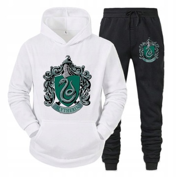 DRES BLUZA SPODNIE HARRY POTTER SLYTHERIN WZORY