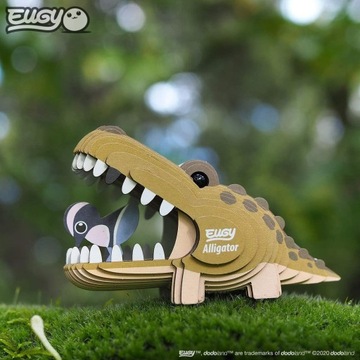 Реалистичные детали 3D-пазла «Аллигатор» ECO EDU