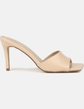 БЕЖЕВЫЕ ТАПОЧКИ MISSGUIDED С УЗОРОМ ЖИВОТНЫХ (36)