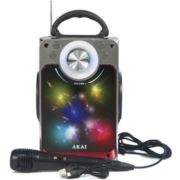 GŁOŚNIK BLUETOOTH MIKROFON RADIO AKAI CEU7300-BT