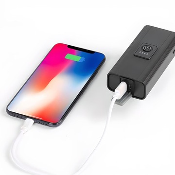 LAMPKA ROWEROWA LED PRZÓD TYŁ POWERBANK 1600LM