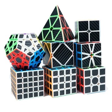 Наклейка из углеродного волокна MFJS Moyu Magic Cube 2x2 3x3