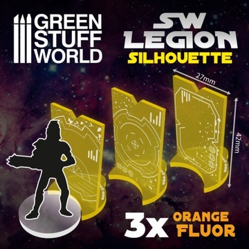 SW Legion Silhouette Fluor Orange - sylwetki