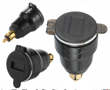РОЗЕТКА АДАПТЕР ЗАРЯДНОЕ УСТРОЙСТВО DIN USB QC3.0 ВОЛЬТМЕТР BMW 12-24V