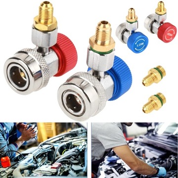 ADAPTER AC R134A, DO SAMOCHODÓW DODAJ ZŁĄCZKI DO WĘŻY PRZEMYSŁU FLUOROWEGO