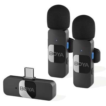 BOYA BY-V20 One-Trigger-Two 2.4G Bezprzewodowy mikrofon do streamingu