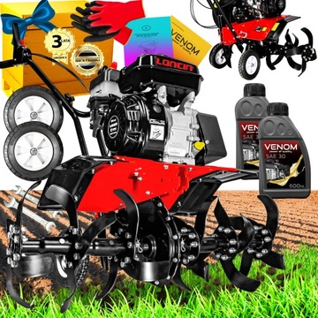 POTĘŻNA GLEBOGRYZARKA SPALINOWA VENOM WIELKA MOC 9,5KM TURBO DZIK 85CM XXXL