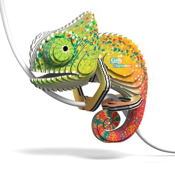 EUGY Eko układanka puzzle 3D KAMELEON