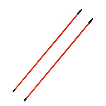 2Pcs Golf Alignment Sticks Golf Alignment Rods Red