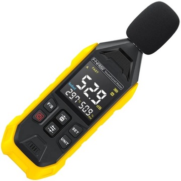 Fnirsi FDM01 miernik poziomu hałasu głośności 30 - 130 db sonometr 600mAh