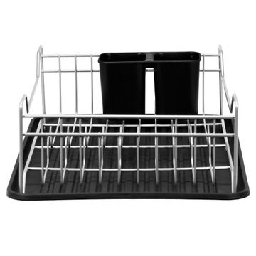 ЧЕРНЫЙ ПОДДОН ДЛЯ СУШКИ ПОСУДЫ, ПОДДОН, С ПОДДОНОМ ДЛЯ СТОЛОВЫХ ПРИБОРОВ