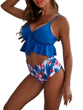 STRÓJ KĄPIELOWY BIKINI FALBANKA wysoki stan M