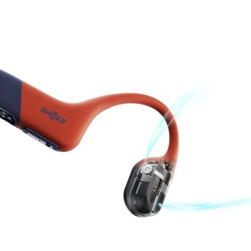 Беспроводные наушники Shokz OpenSwim Pro Red с костной проводимостью