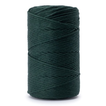 Sznurek do makramy bawełniany bottle green 3mm 200
