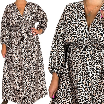 Sukienka Inga Panterka Plus Size 42 44 46 48