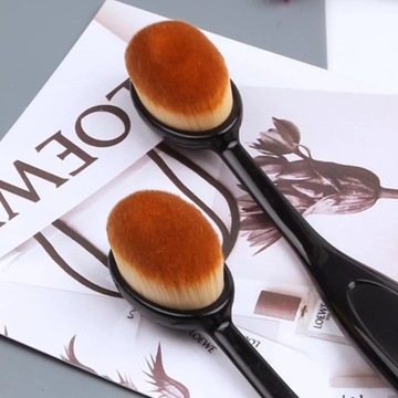 Jednolity Pędzel gęsty szczotka do podkładu makeup makijażu szczoteczka