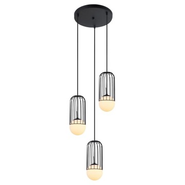 Italux Matty MDM-3939/3 BK lampa wisząca żyrandol
