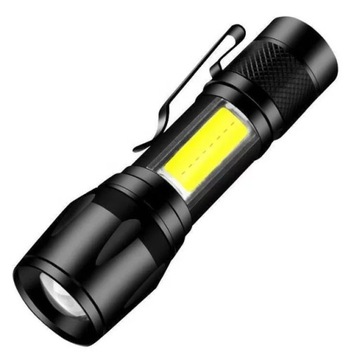МОЩНЫЙ СВЕТОДИОДНЫЙ ТАКТИЧЕСКИЙ ФОНАРЬ XML-T6 CREE ZOOM COB