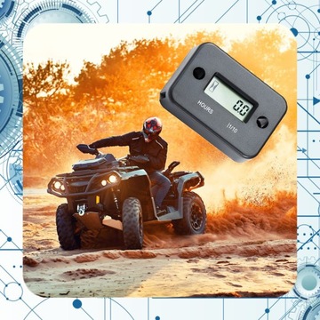 Счетчик моточасов двигателя 2T/4T газонокосилка мотоцикл водонепроницаемый