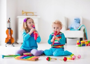 Деревянные инструменты для детей Dulcimer + сумка большой набор инструментов