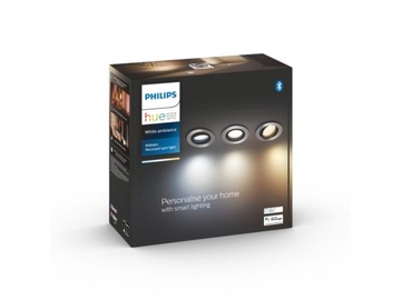 MILLISKIN HUE 3x5W ALUMINIUM OCZKA WPUSTY PHILIPS HUE
