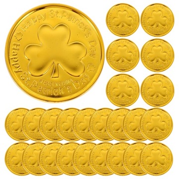100pcs Saint Patrick's Day Coin Models Decorative