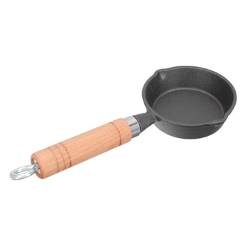 Mini patelnia do omletów, mała, żeliwna, z po