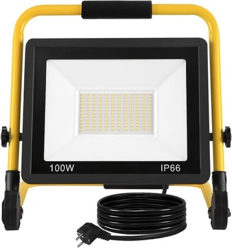 REFLEKTOR BUDOWLANY LED 100W 5000lm KABEL 4m