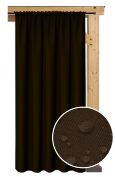 ZASŁONA OUTDOOR 240CM BRĄZOWA WODOODPORNA