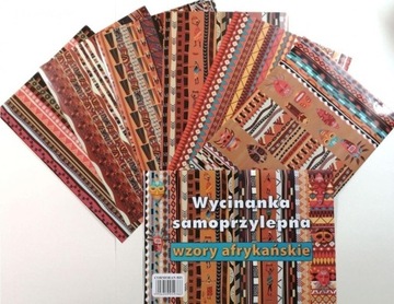 WYCINANKA SAMOPRZYLEPNA A4 WZORY AFRYKAŃSKIE