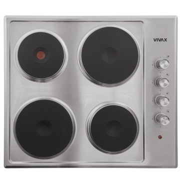 Płyta elektryczna BH-04T X 4 pola 59 cm inox do zabudowy żeliwne pola