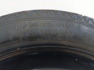 KOLO DOJEZDOVÉ OPEL INSIGNIA 125/70 R17 5X120