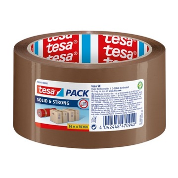 Taśma pakowa tesa 66m x 50mm brązowa BARDZO MOCNA