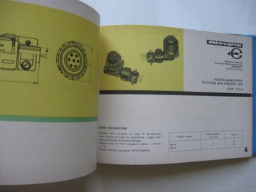 Чеховице Каталог CONTACT ЭЛЕКТРОИНСТРУМЕНТОВ 1974 г.