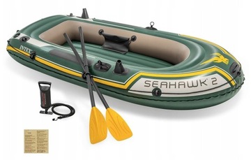 Ponton Seahawk 2 + pompka + 2 wiosła Intex 68347