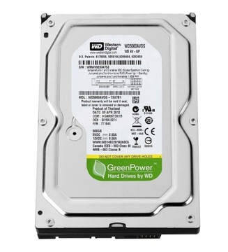 DYSK TWARDY HDD WD 500GB 3,5 WD5000AVDS SATA