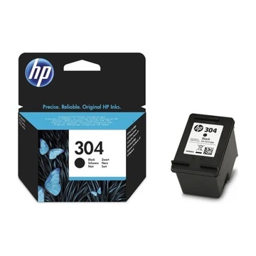 Oryginalny tusz do drukarki HP 304 Black N9K06AE kolor czarny Nowy
