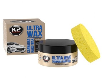 ULTRA WAX Twardy wosk carnauba z gąbką, 250 g